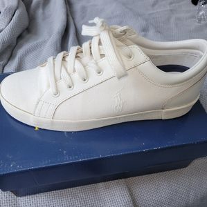 Polo by Ralph Lauren Men's Cream Sneakers